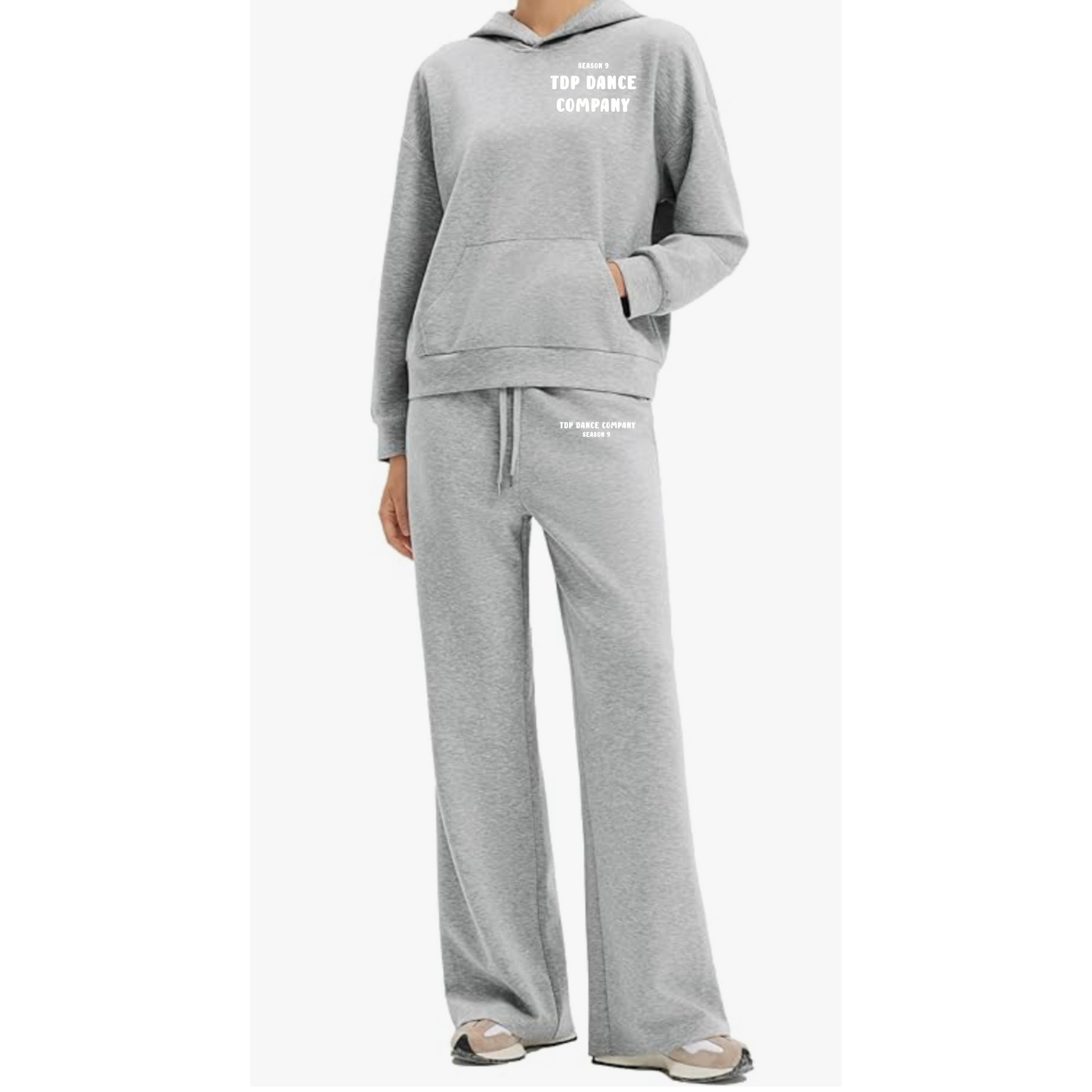 Adult Sweatset wide leg pants with hoodie