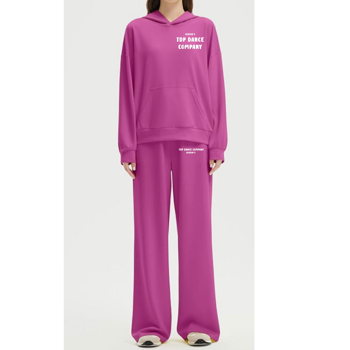 Adult Sweatset wide leg pants with hoodie