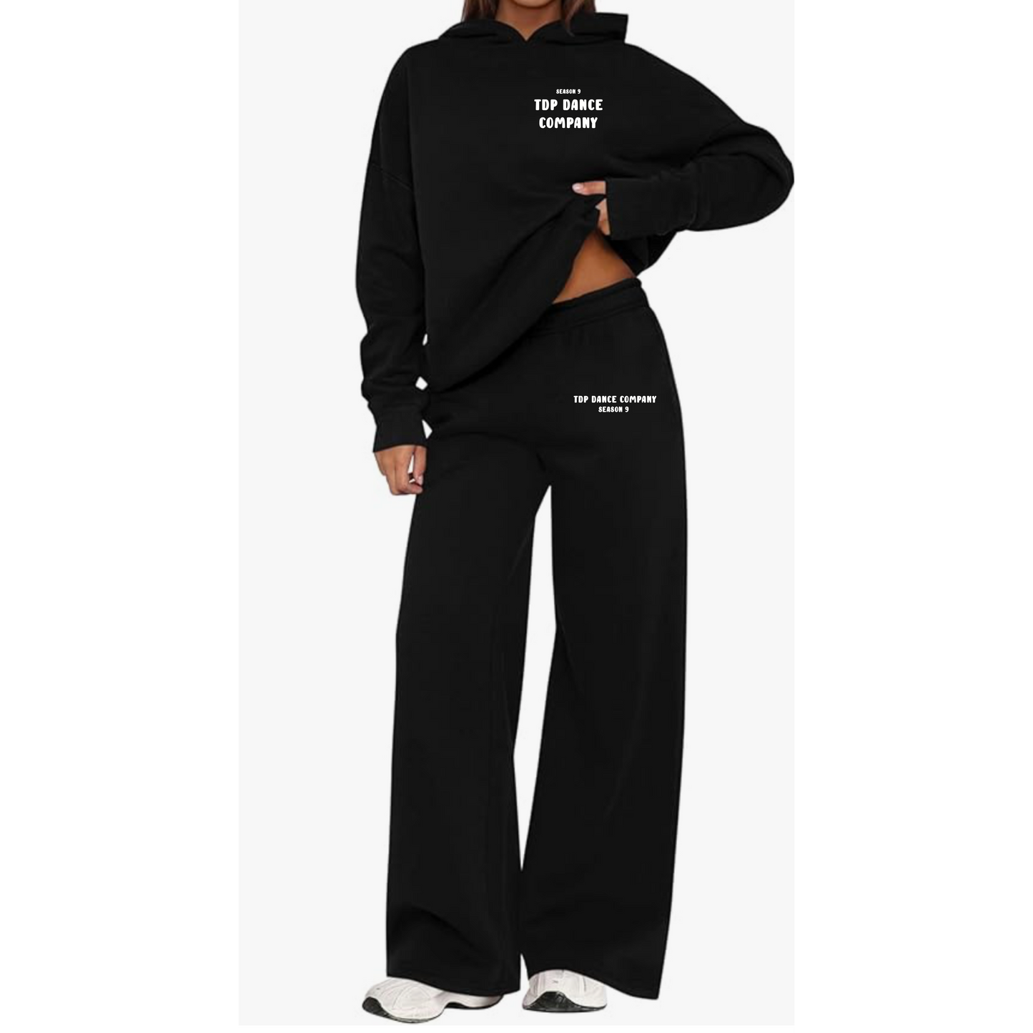 Adult Sweatset wide leg pants with hoodie