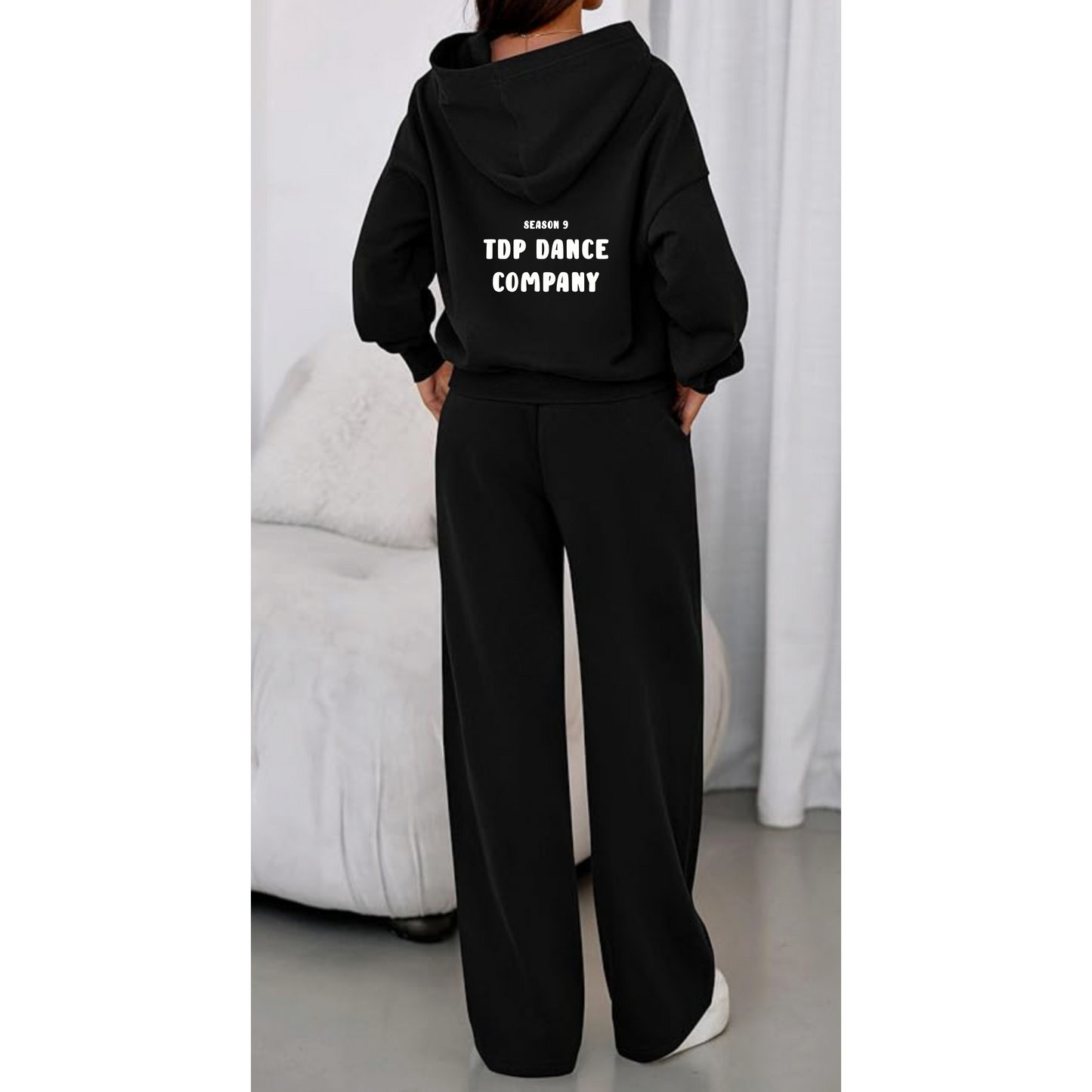 Adult Sweatset wide leg pants with hoodie