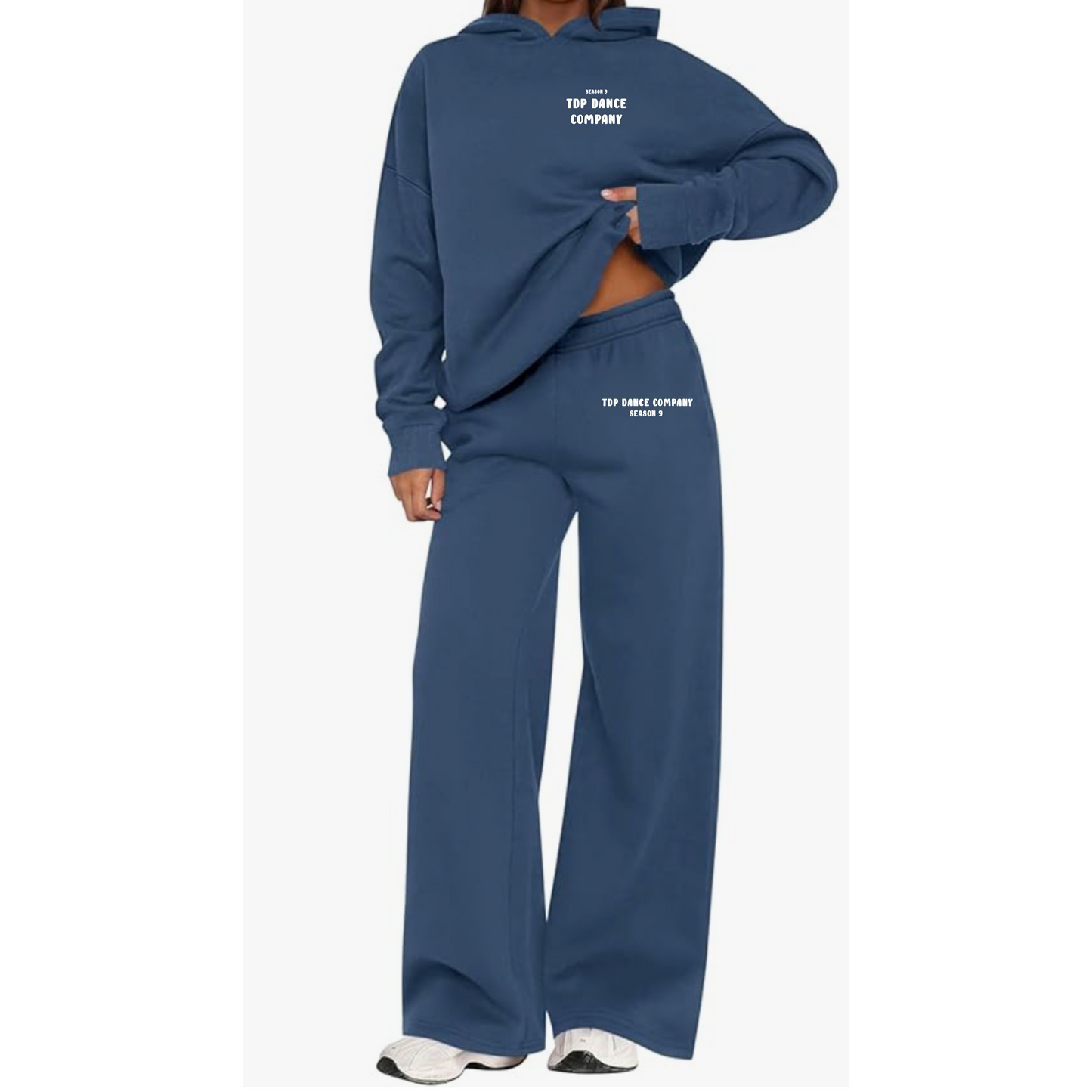 Adult Sweatset wide leg pants with hoodie