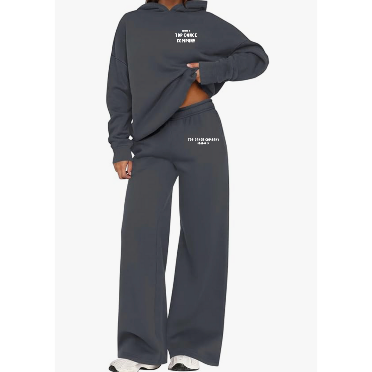 Adult Sweatset wide leg pants with hoodie