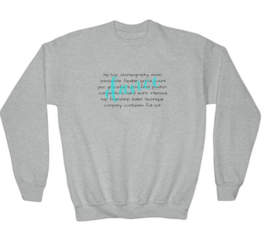 Dance characteristics crewneck youth