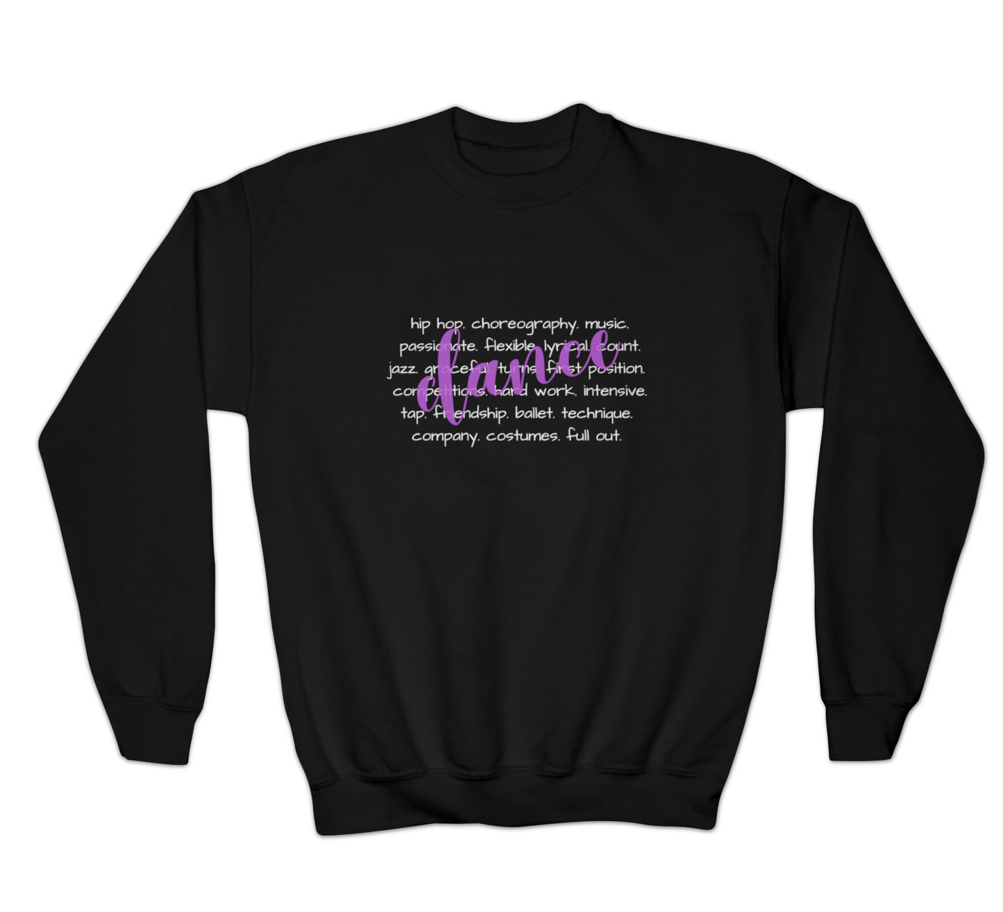 Dance characteristics crewneck youth