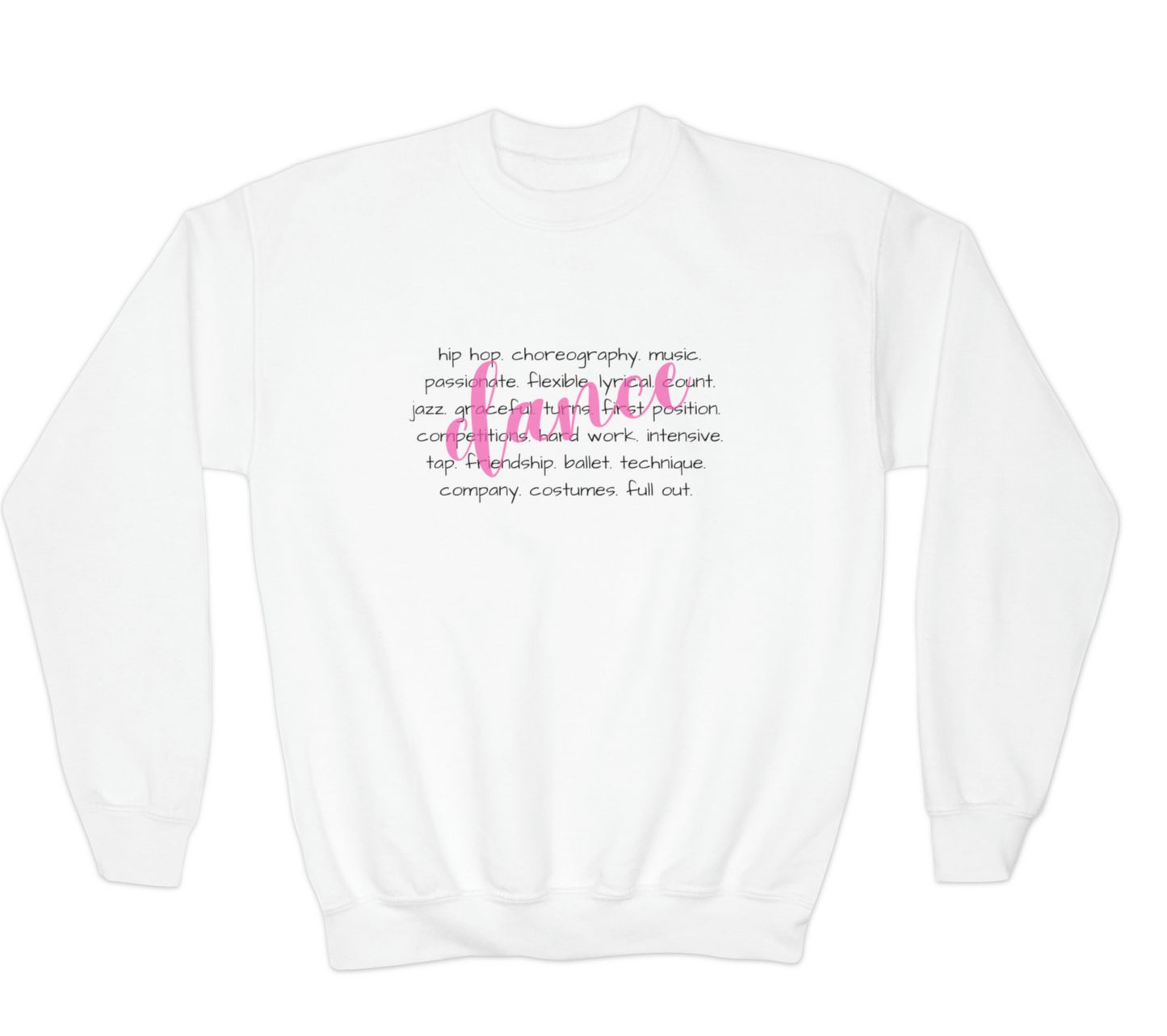 Dance characteristics crewneck youth