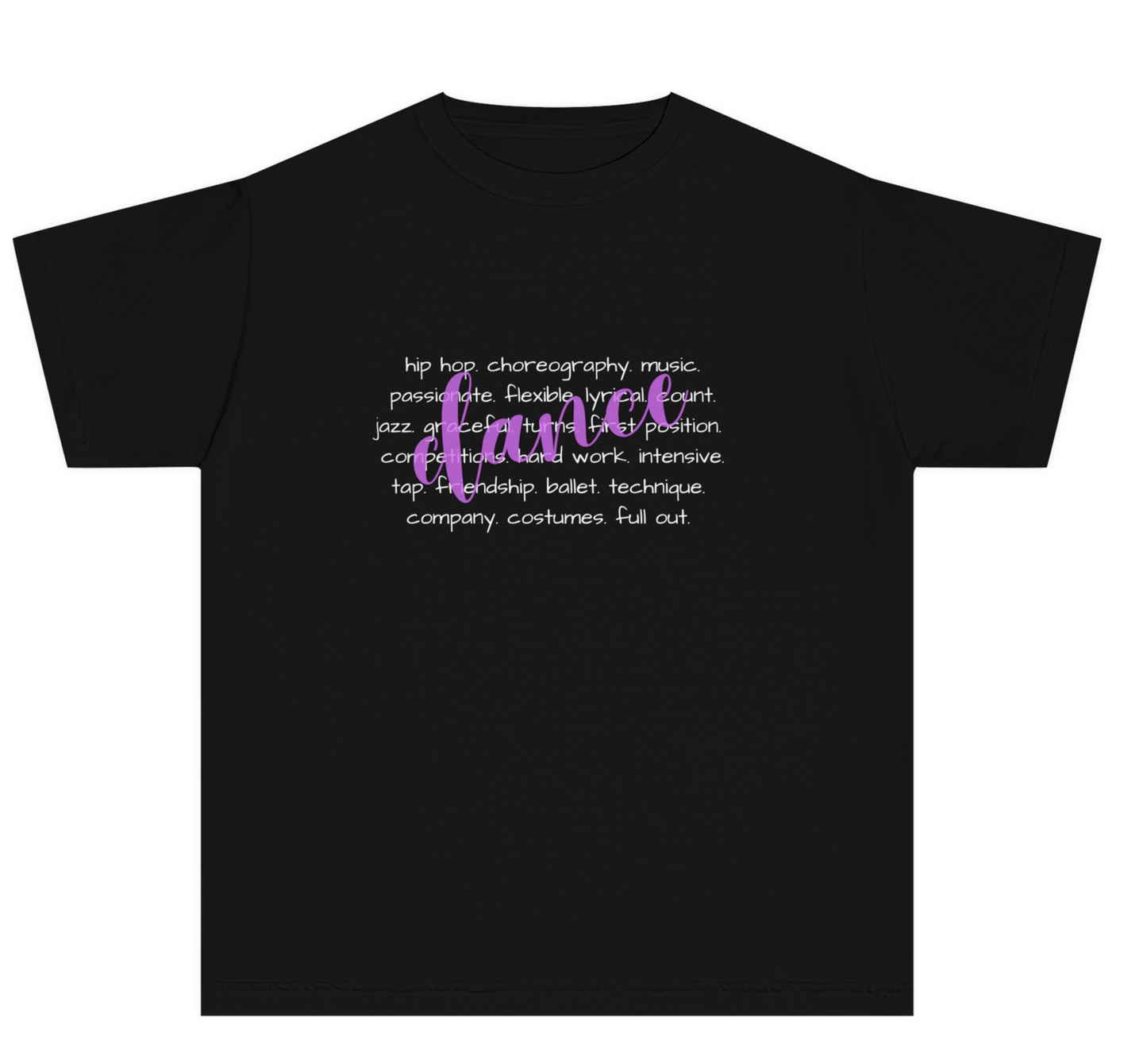 Dance characteristics tee youth